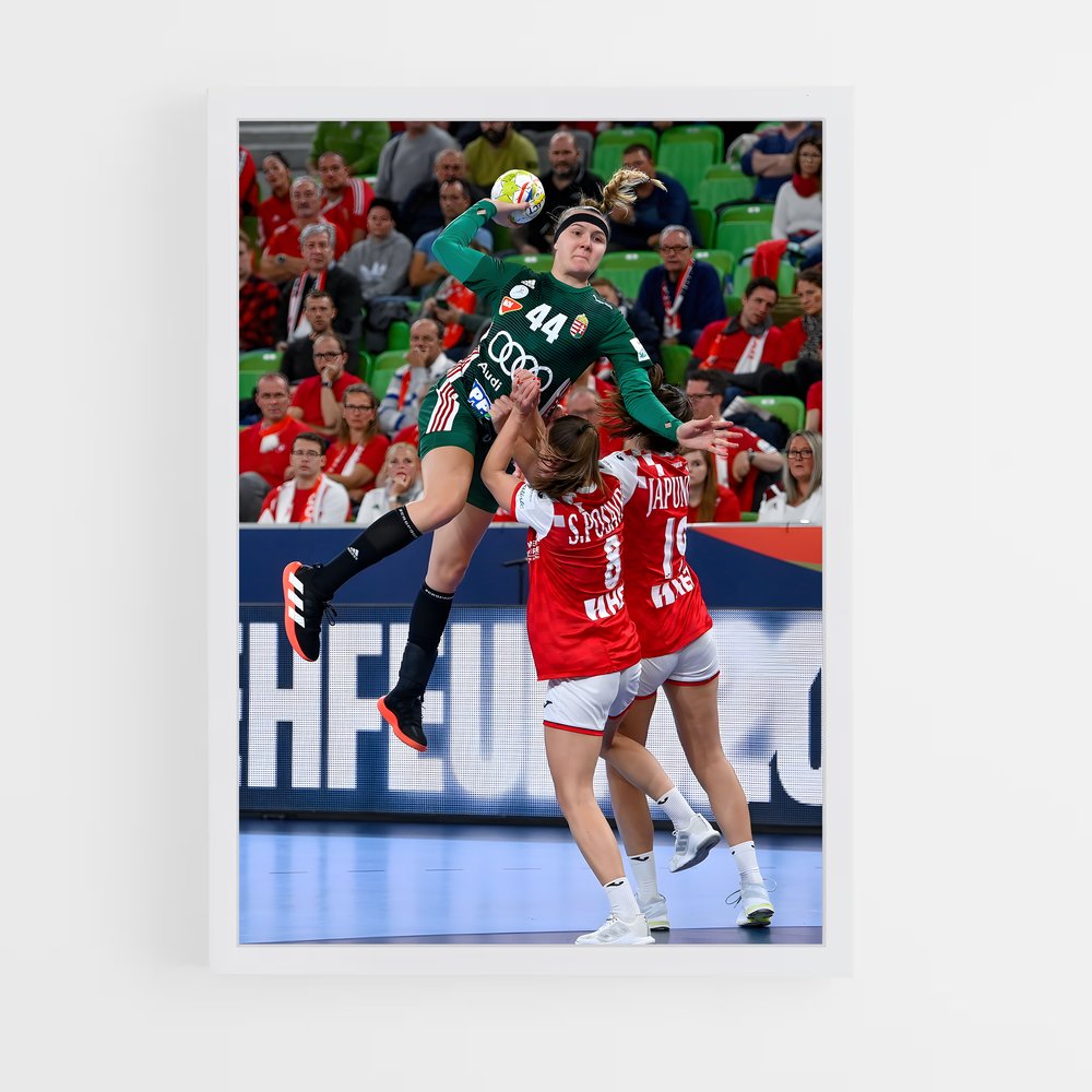 Poster Hungary de national – affiche Handball (vue 3)
